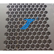 Perforated Metal Mesh, Hexagonal Hole Punching